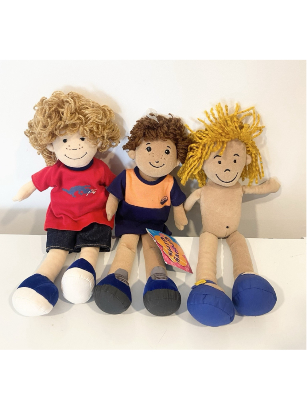 Manhattan Toy Groovy Girls Boys Lot Zane Jackson Samuel Dolls Vintage Tag